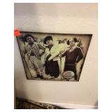 Tin Artwork Of Three Stooges 12'X12'