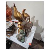 Wood Art x3, Resin Buddha Statue