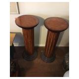 Wood Pedestal 29.5'x11.5' Base x3