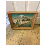 Framed Artwork Wood & Glass Frame 17'x19'