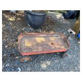Childs Vintage Red Wagon