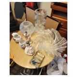 Contents Of Shelf, Ct Glass Bowls, Vases