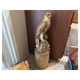 Eagle Statue On Wood Log 31'x9'