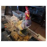 Rooster Statue Made Of Plaster, 27'x19'