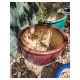 Ceramic Flower Pots x2 Damaged