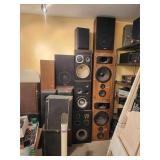 Speakers, Fisher, Pioneer, Model 3, Akai