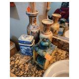 Decorative Glass Vases, Trinket Box, Candle Holder