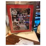 Framed Sports Memorabilia Collage