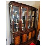 Vintage Oriental Style Display Cabinet, Damaged