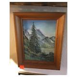 Oil On Canvas Wood Frame 14.5'x11.5'