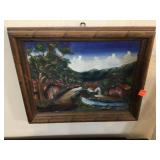 Mixed Media Framed Art 18.5'x15'