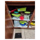 Contents Of Shelves, Storage Containers With Lids
