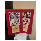 Framed Display Autographed By Chris Mihm x2