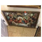 Framed Artistic Depiction Of The Last Supper