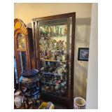 Sliding Door Curio Cabinet Wood 80'x35'x13'