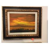 Oil On Canvas Framed Artwork By H Louden