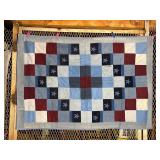 Machine Stiched Quilt Denim & Felt Squares