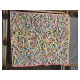 Handmade Patchwork Quilt 72' x 64'