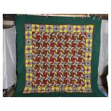 Patchwork Quilt Double Wedding Ring Pattern