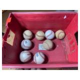 Rollings Baseballs x8, Baseball Mitts x2