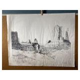 Black & White Print Southwest Style x2