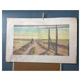 ï¿½The Long Fenceï¿½ Print Artist Peter Hurd