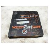 Wright Power Saws Service Manual Damged