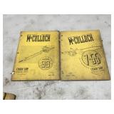 McCulloch Service Manuals x5