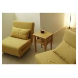 Tri fold convertible sofa bed chair 2x