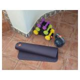 Exercise Equiment, Dumbells, Kettlebell, Matt