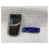 Cobalt Utility Knife/Box Cutter 2 Blades in Sheath