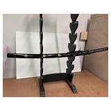Sword with Hilt Wrapped in Black Cord
