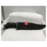 Gil Hibbon Magnum Bowie Knife in Leather Sheath
