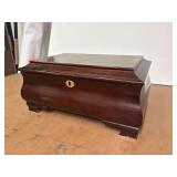 Wood Jewelry Box 'No Key'