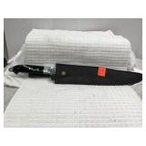 Khyber Knife with Black Handle and Leather Sheath