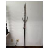 Fantasy Spear with Leather Wrapped Grip