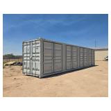 40 Foot Shipping Container Single Use 4 Side Doors