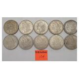 10 1921 silver peace dollars