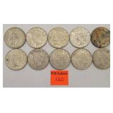 10 1922 Silver peace dollars