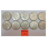 10 1923 silver peace dollars