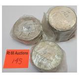 21 silver peace dollars