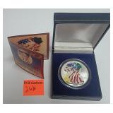 2000 Walking Liberty Silver Coin (Colorized)