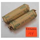 2 full rolls of silver quarters