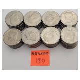 78 Kennedy half dollars, 1970s and early 80s