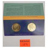 1999 Australian one dollar, dual set