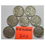 7 buffalo nickels