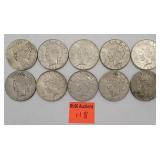 10 1922 Silver peace dollars