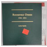 Roosevelt Dimes 1946-2012,Collector book