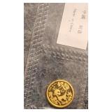 1/20 oz, 5 Yuan gold China panda
