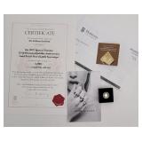 1/8 gold plated Sovereign by Hattons